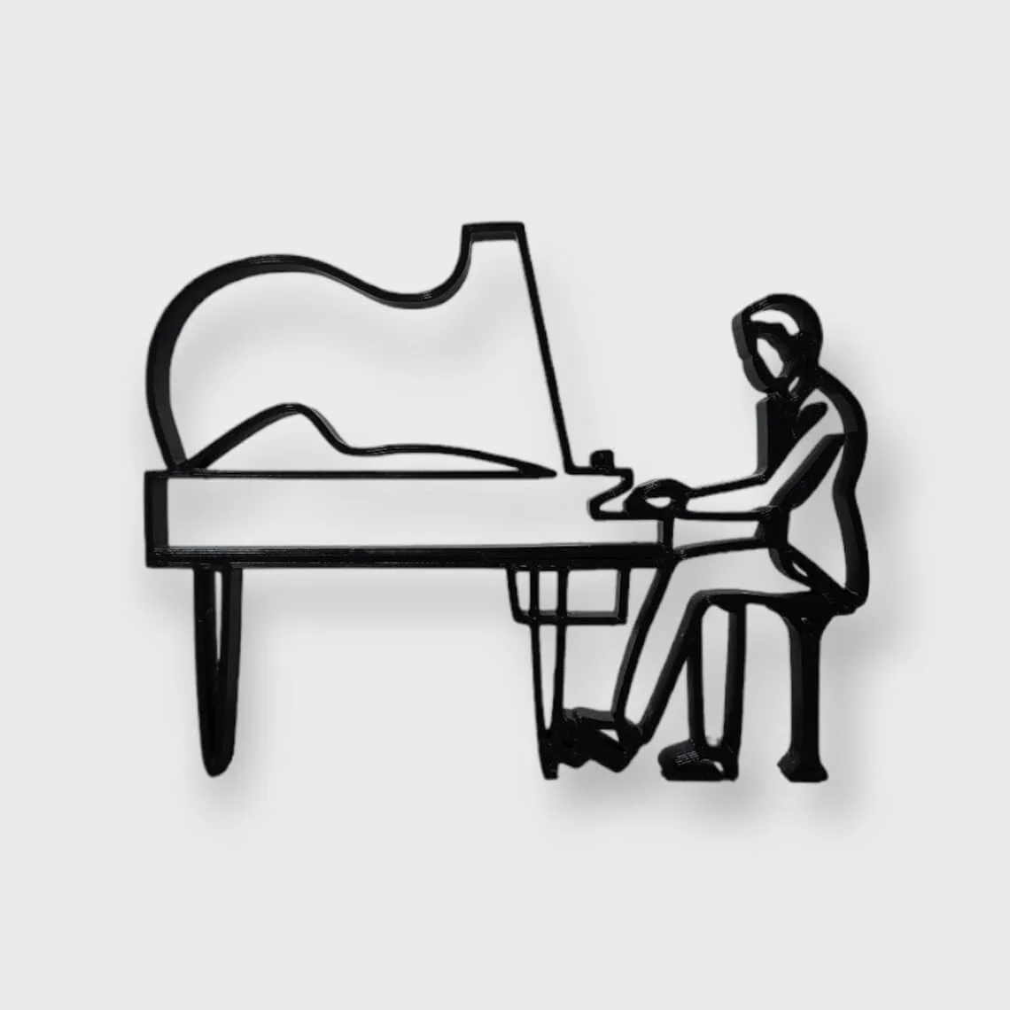 EROTNGO Male Pianist Art | Elegant Home & Office Decor for Pianists