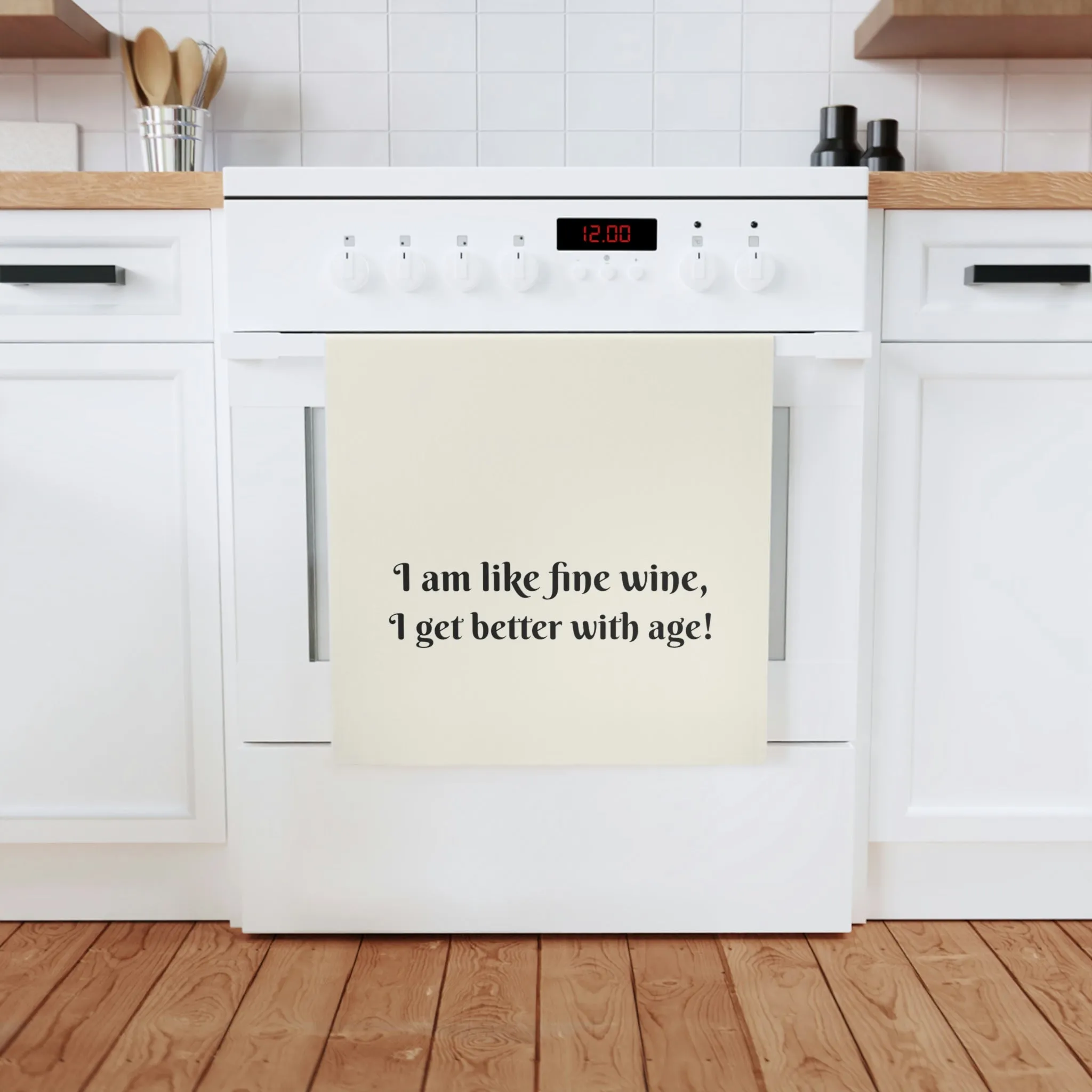 Fine Wine Cotton Tea Towel