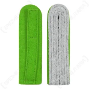 German Junior Officer Shoulder Boards - Meadow Green Piped