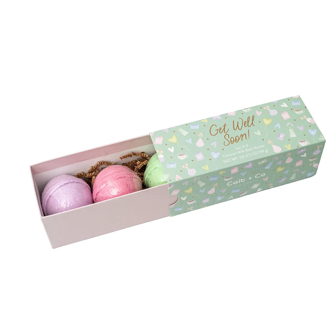 Get Well Soon Bath Bomb Gift Set