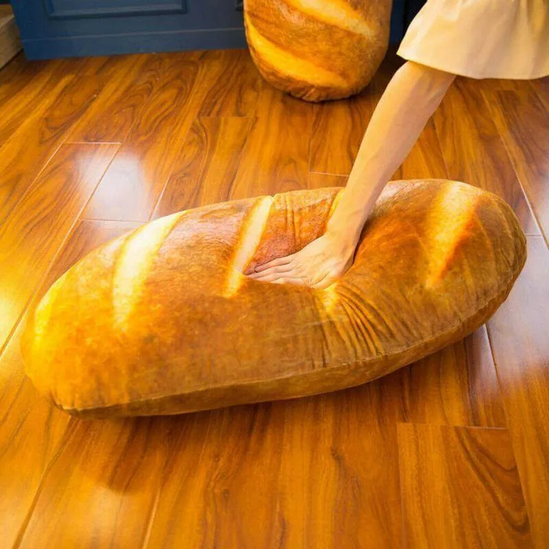 Giant Bread Plush Decorative Pillow