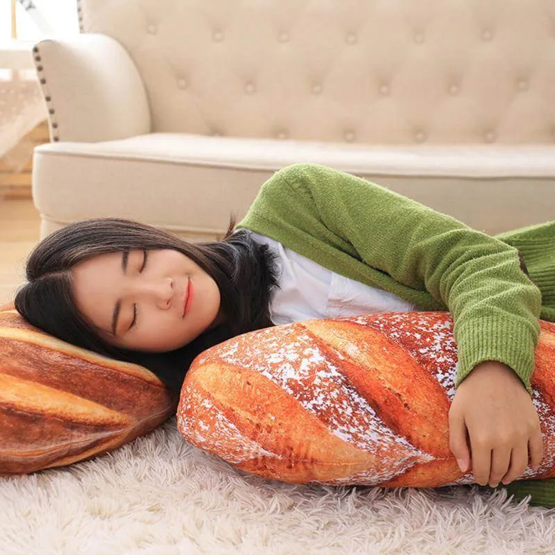 Giant Bread Plush Decorative Pillow