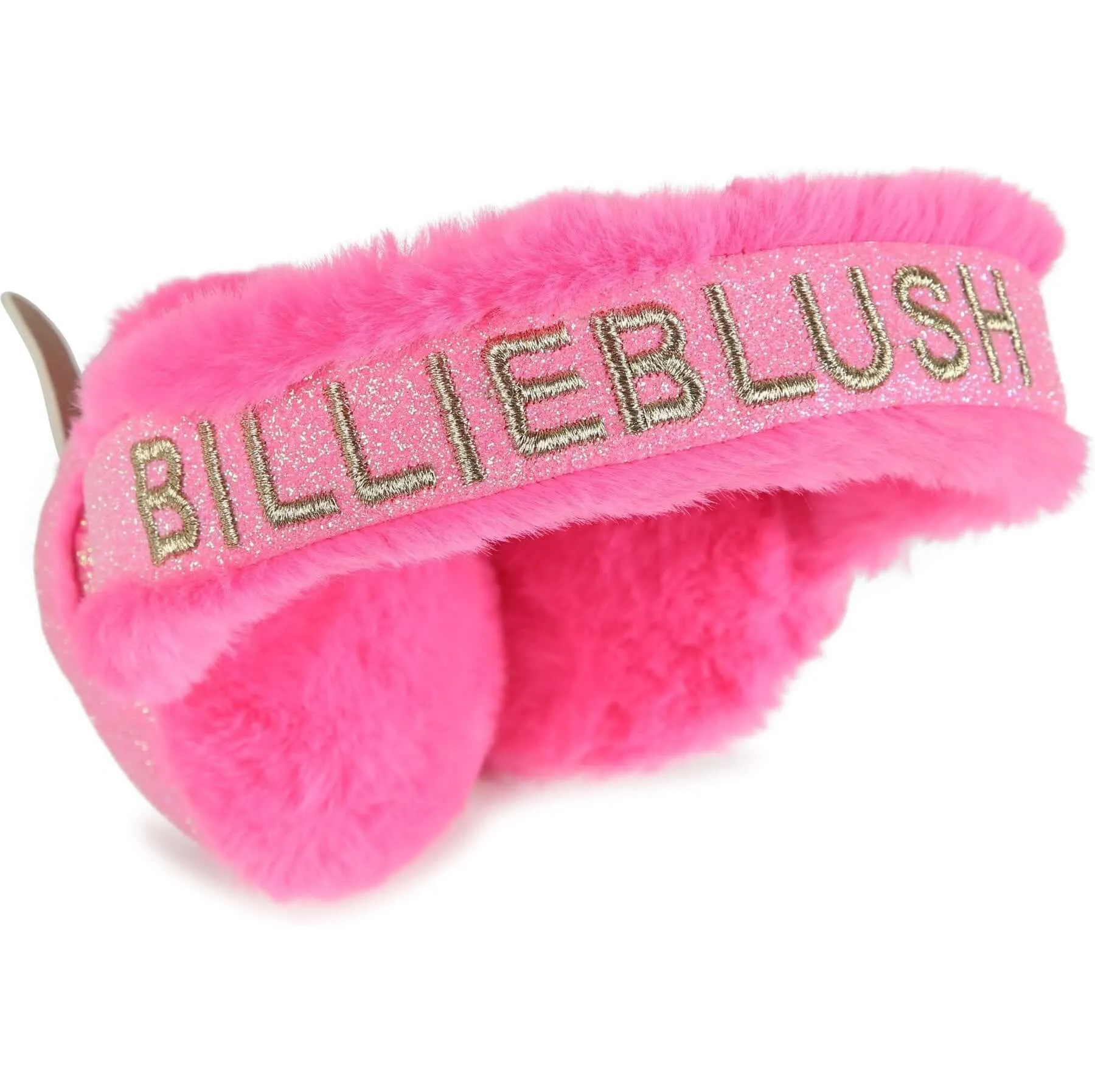 Girls Pink Faux Fur Ear Muffs