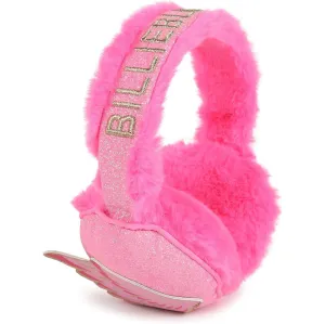 Girls Pink Faux Fur Ear Muffs