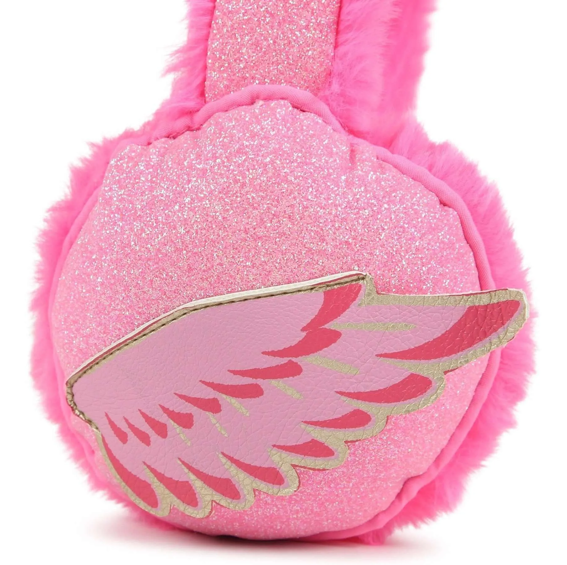 Girls Pink Faux Fur Ear Muffs