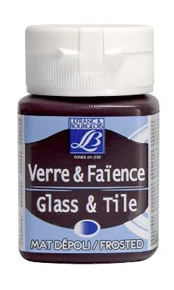 Glass & Tile Paint Frosted Effect 50 ml - Red Ruby