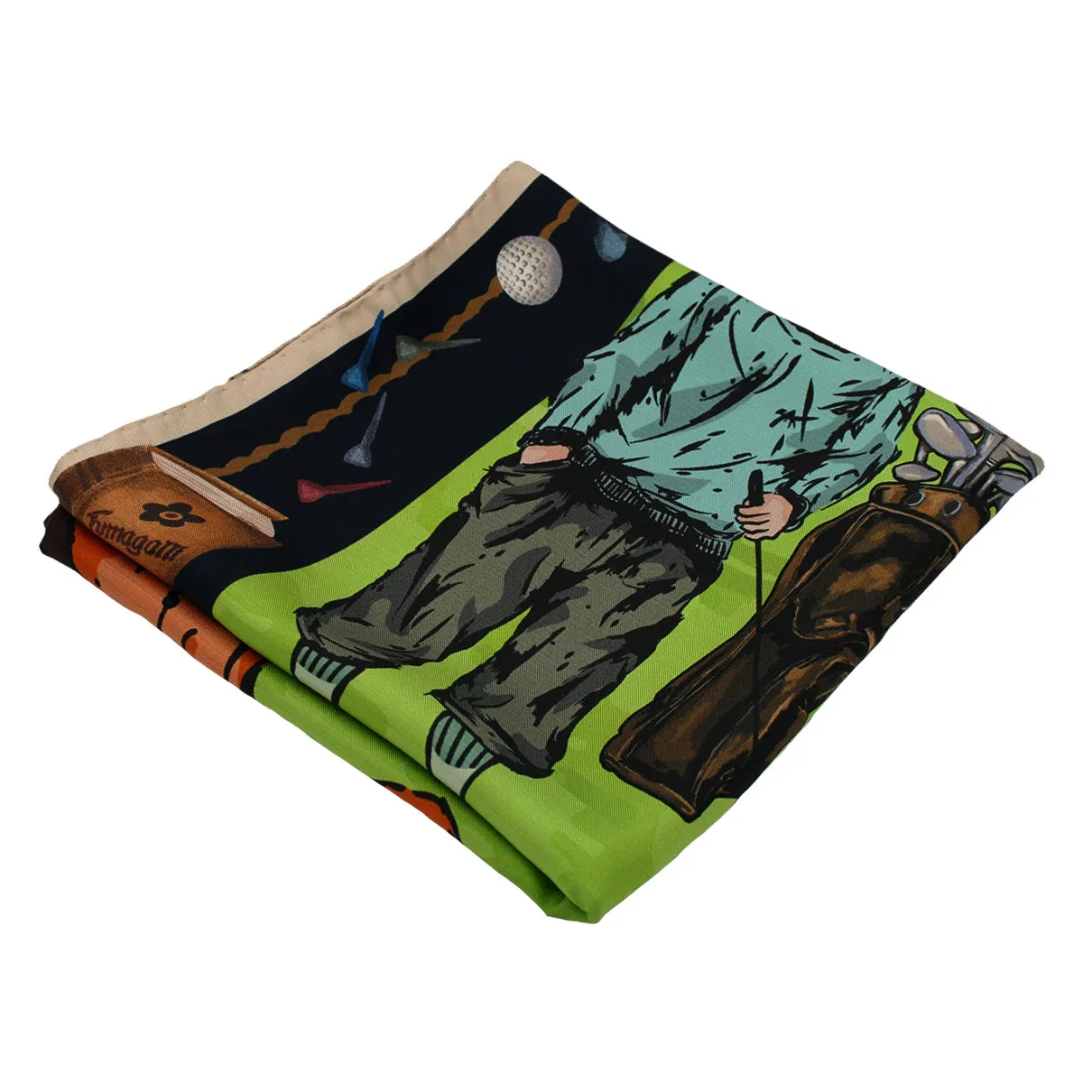 Golf silk scarf 90