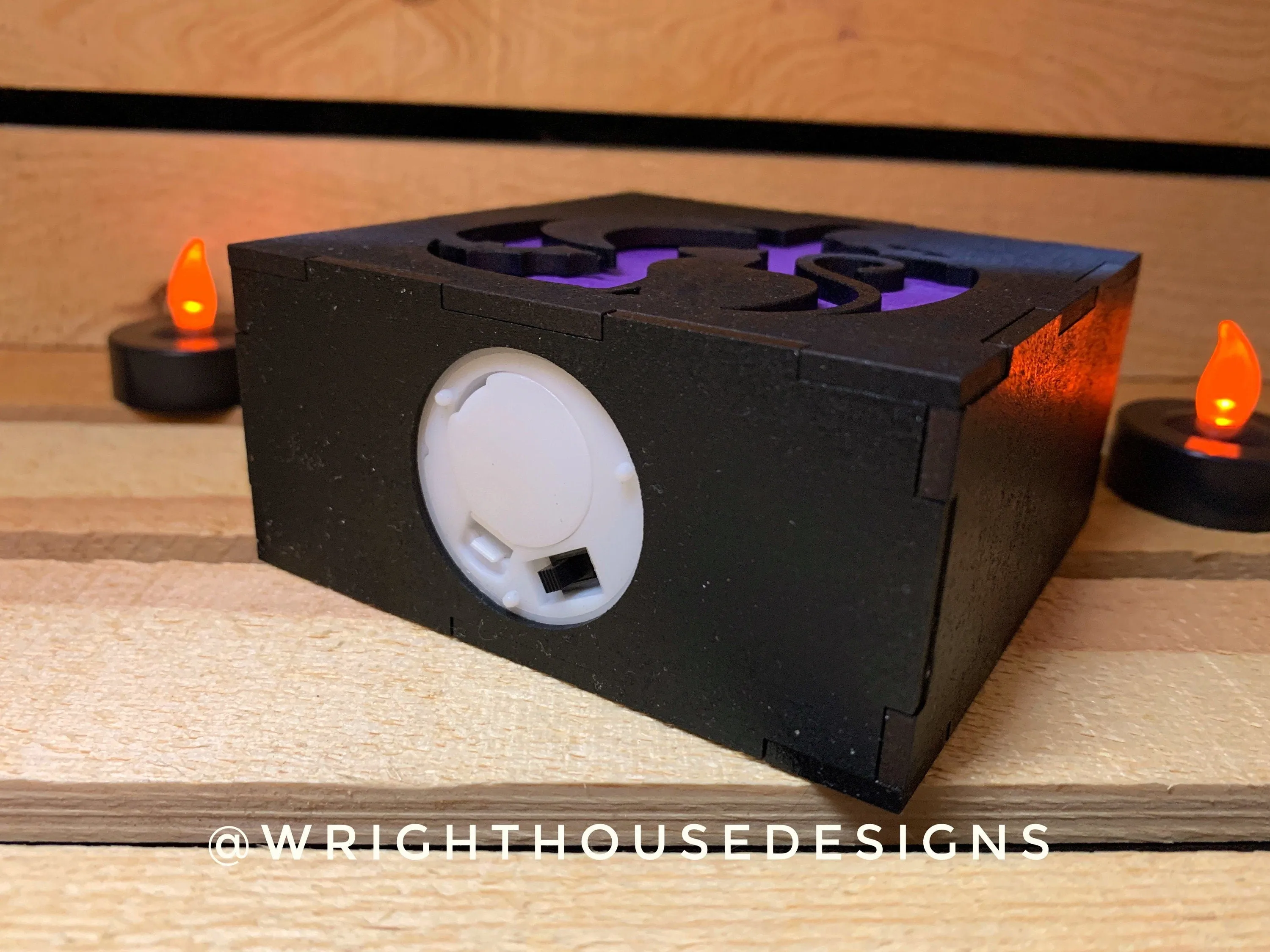 Halloween Illuminating Interlocking Shadow Boxes - Light Up Seasonal Home Decor - Quick Cut File For Glowforge Lasers - Digital SVG File