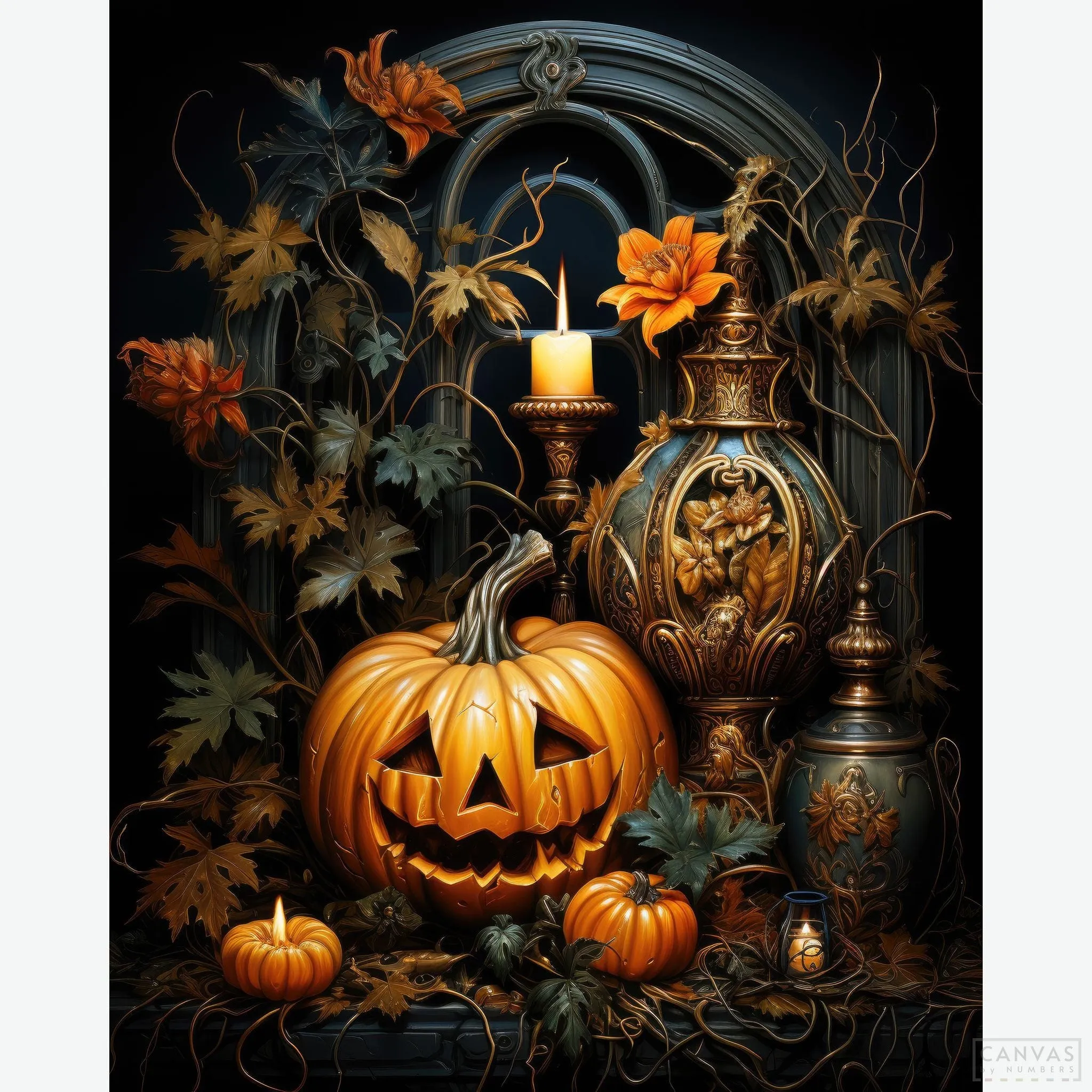 Halloween's Spirit - Jack O'Lantern Diamond Painting