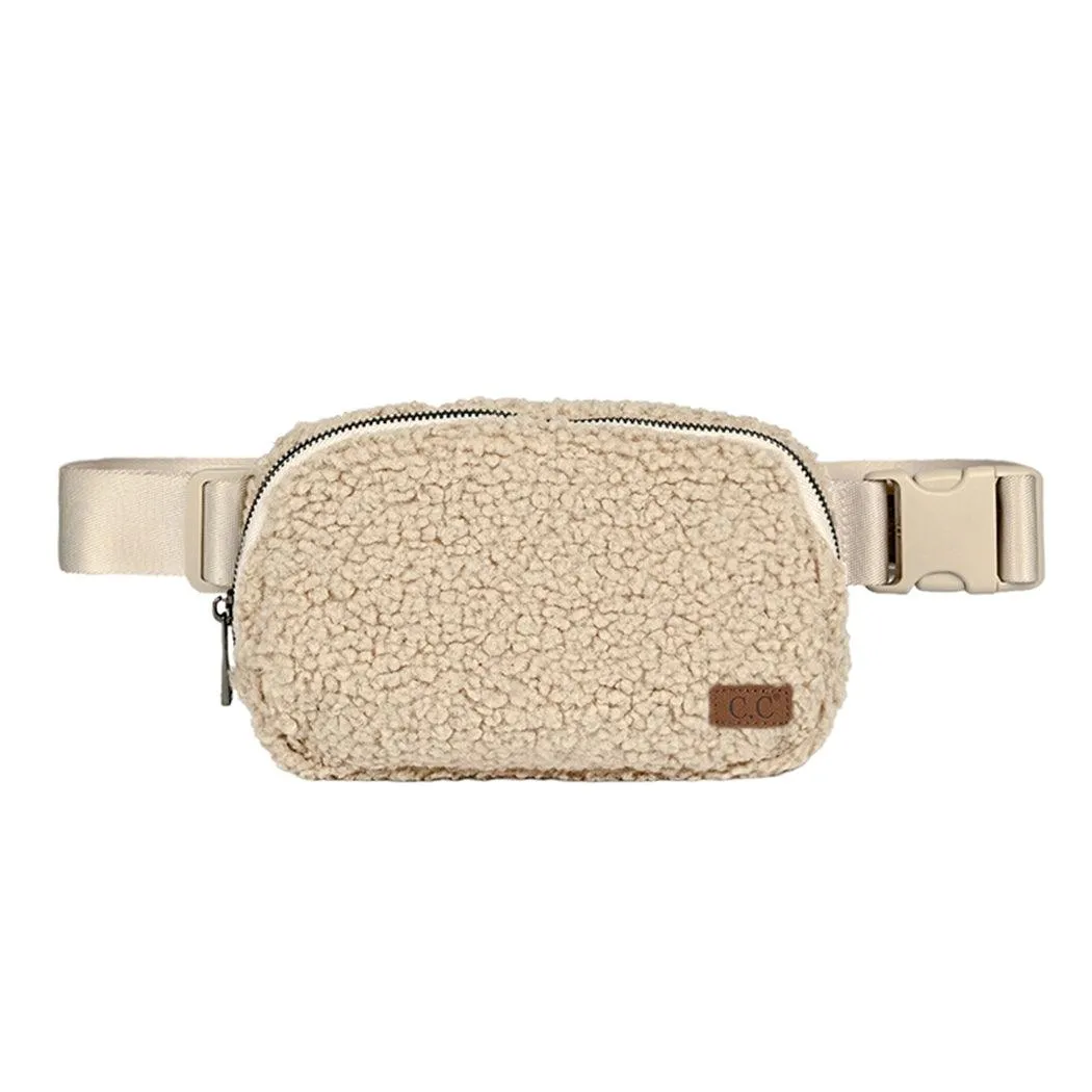 Handbags| Fleece Small Sherpa Fanny Pack | Fashion City