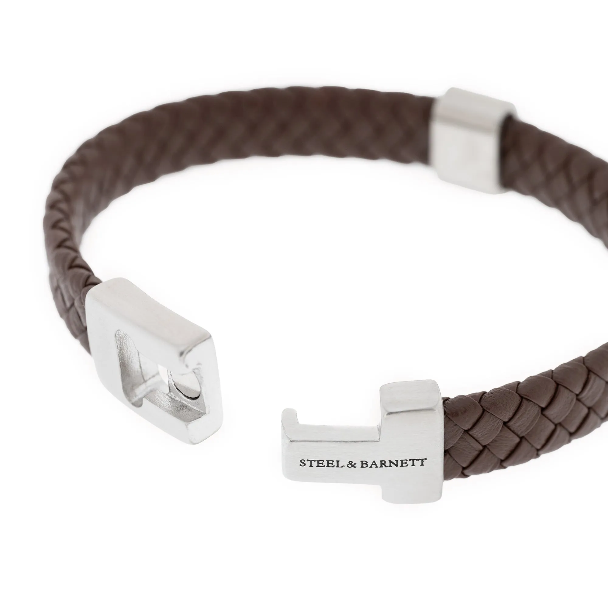 Harrison Nappa Leather Bracelet Brown LBH/003M