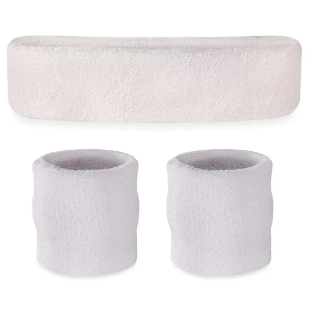 Head and Wrist Sweat Band Set