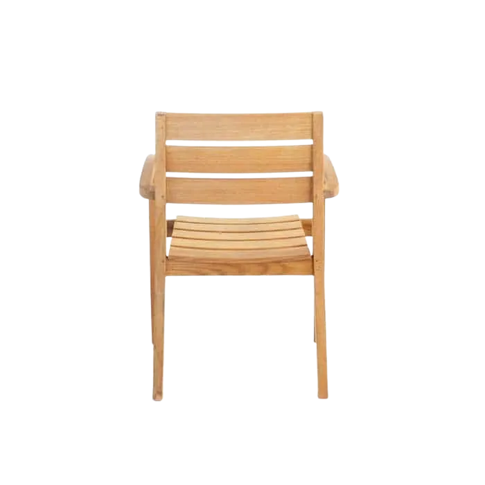 Horizon Teak Stackable Dining Armchair