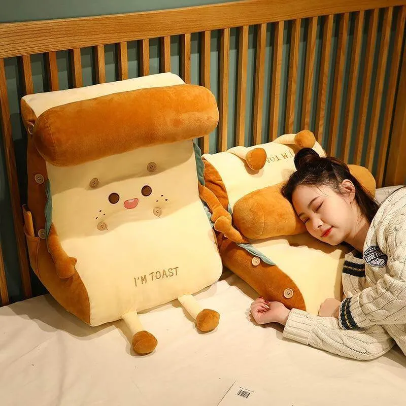 I AM TOAST Cute Bedside Comfy Washable Pillow