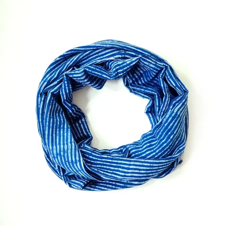 INDI Stripe - Block Printed Scarf