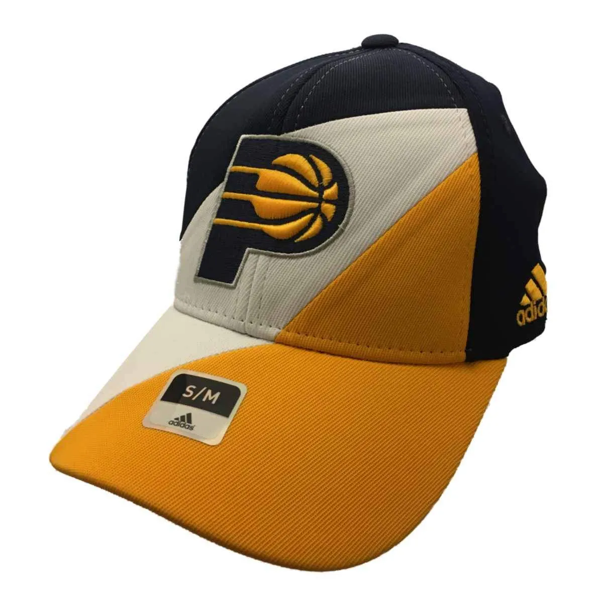 Indiana Pacers Adidas FitMax 70 Team Color Structured Baseball Hat Cap (S/M)