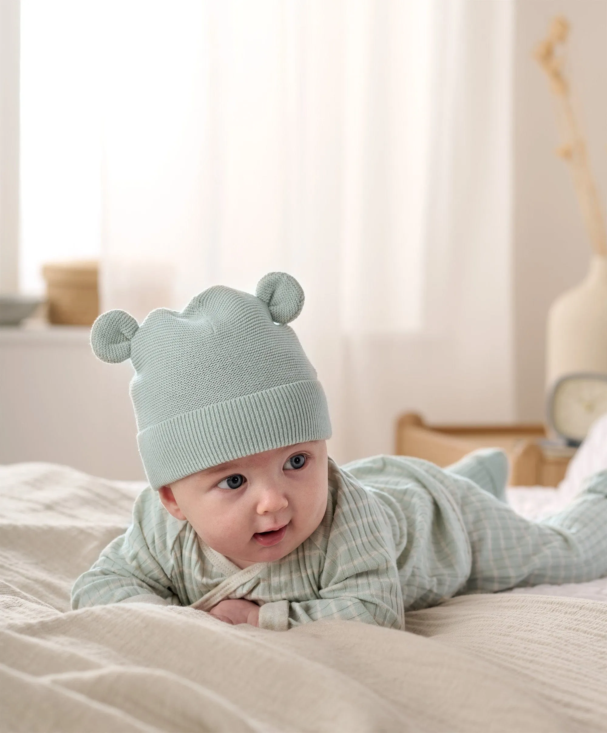 Knitted Hat And Bootie Set