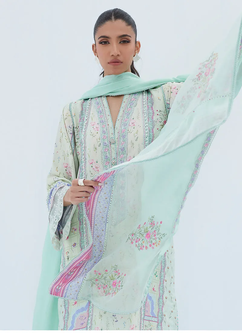 Lea Spring '23 - Amanda Aqua Shirt And Dupatta