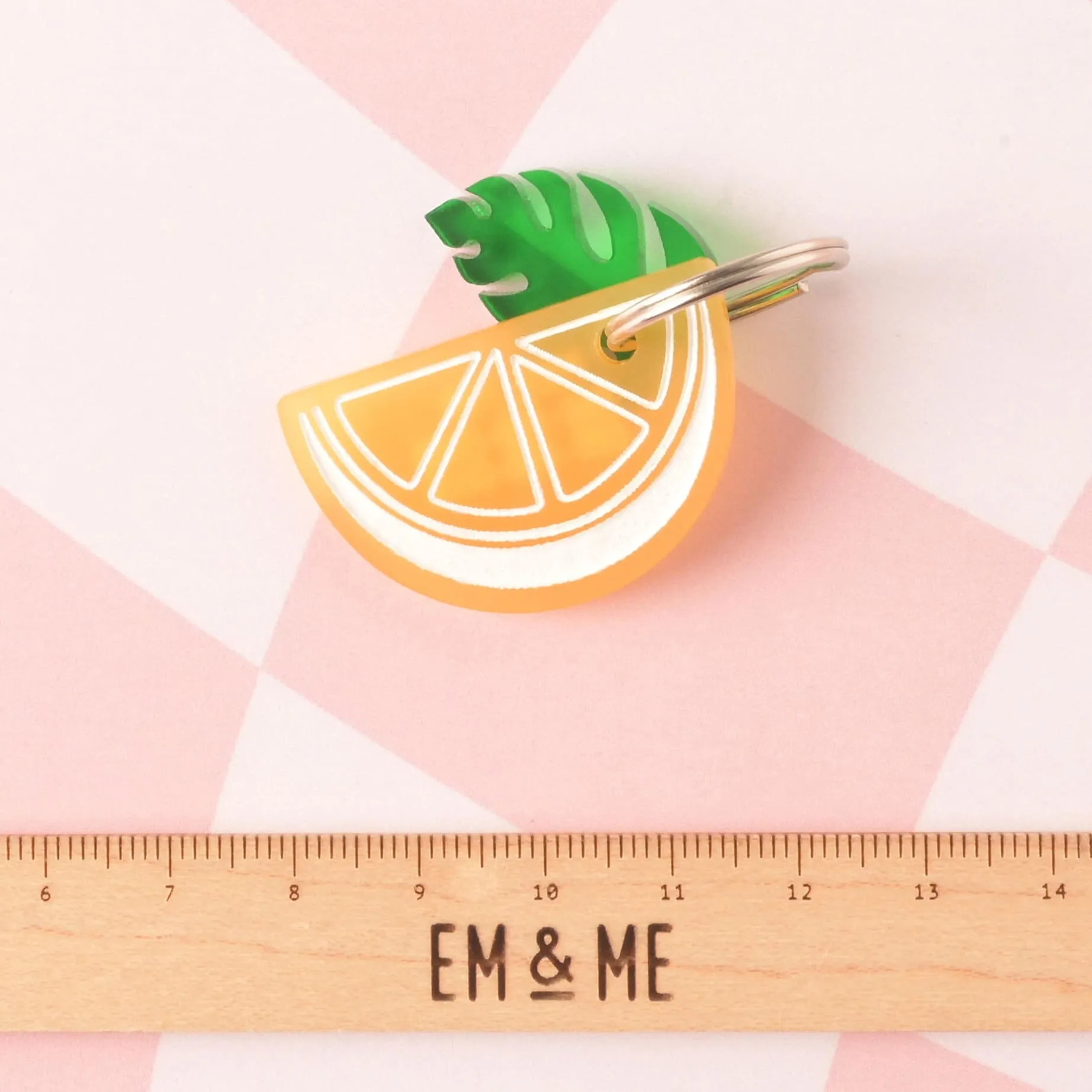 Lemon Wedge Personalized Pet Tag