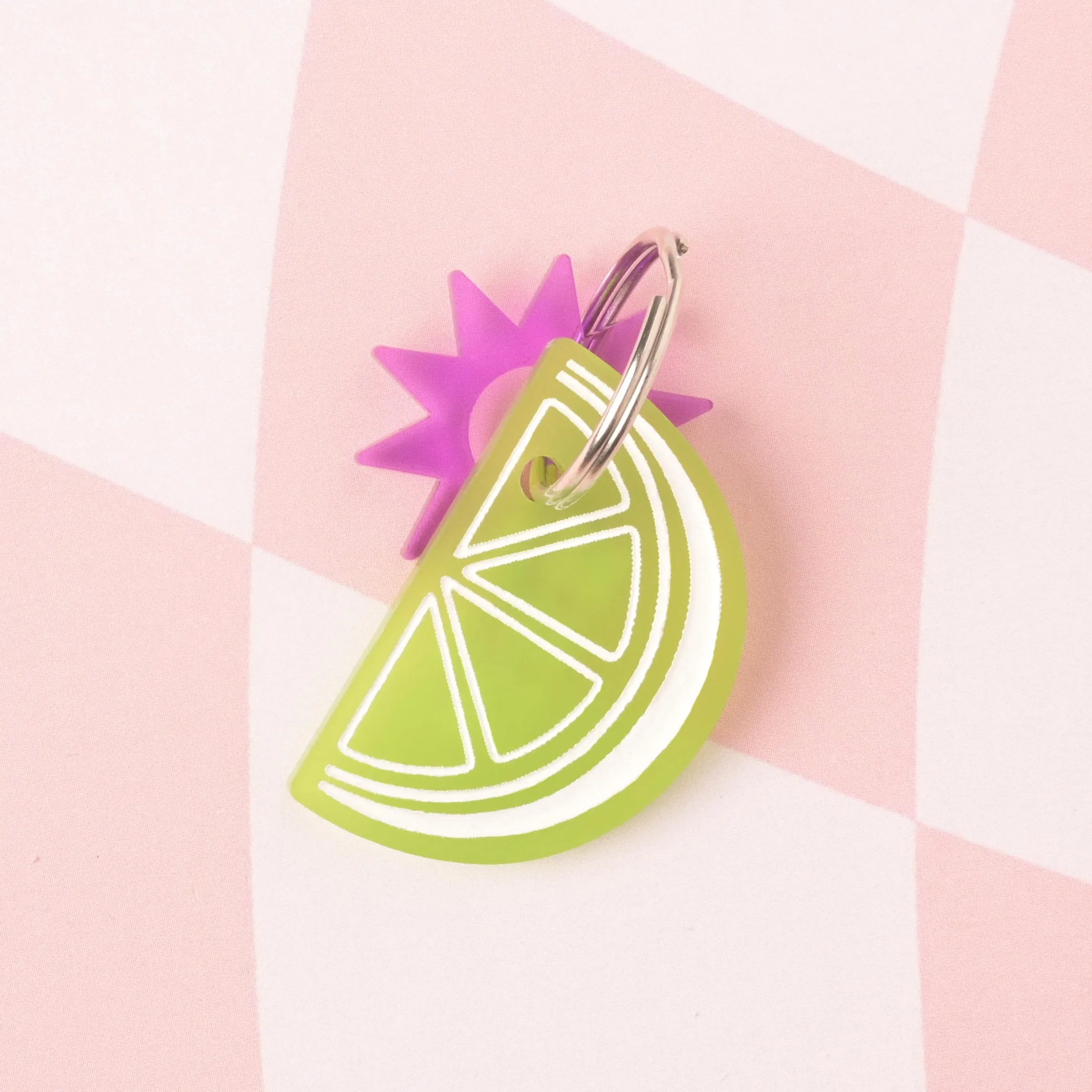 Lemon Wedge Personalized Pet Tag