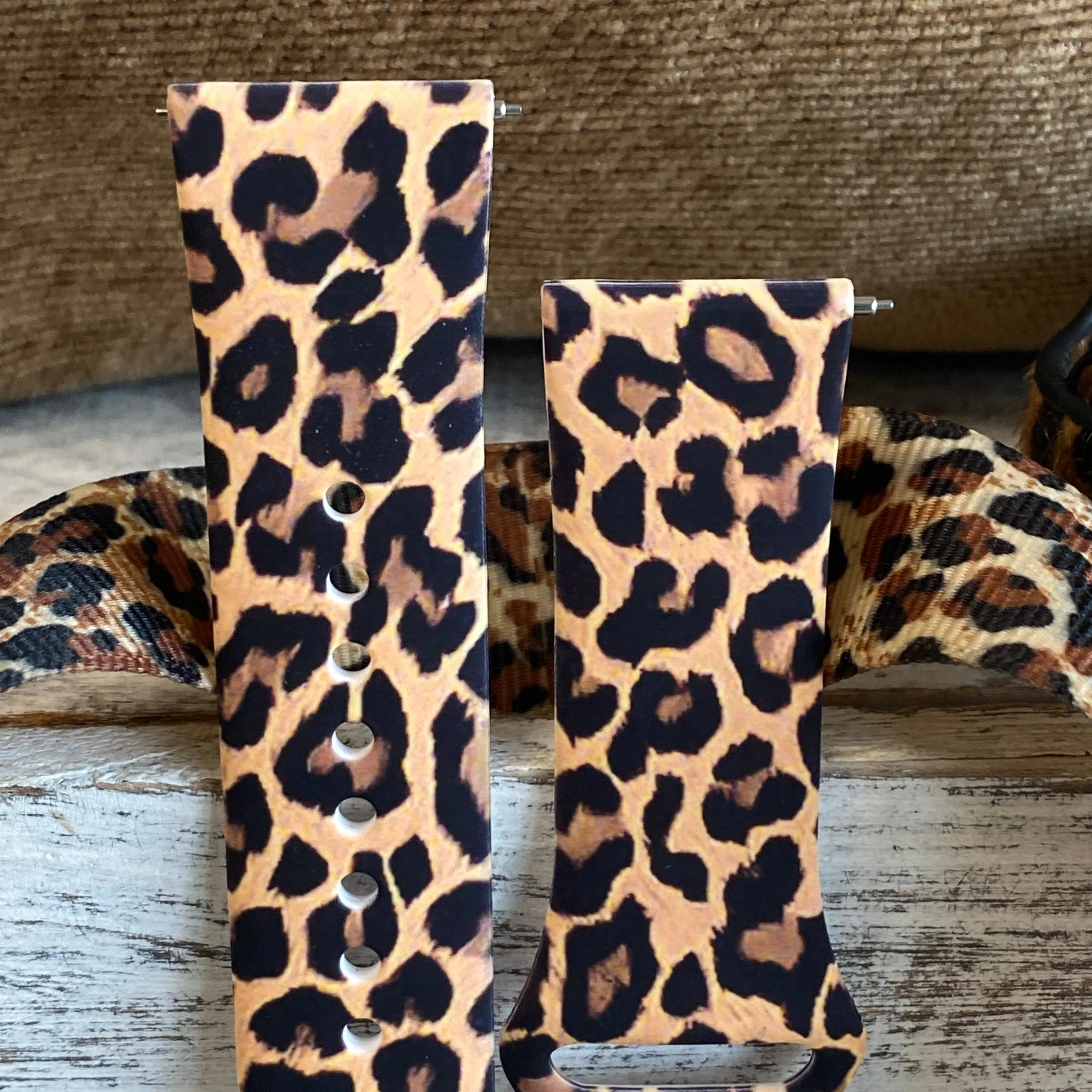 Leopard Print Silicone Band For Fitbit Versa 1/2