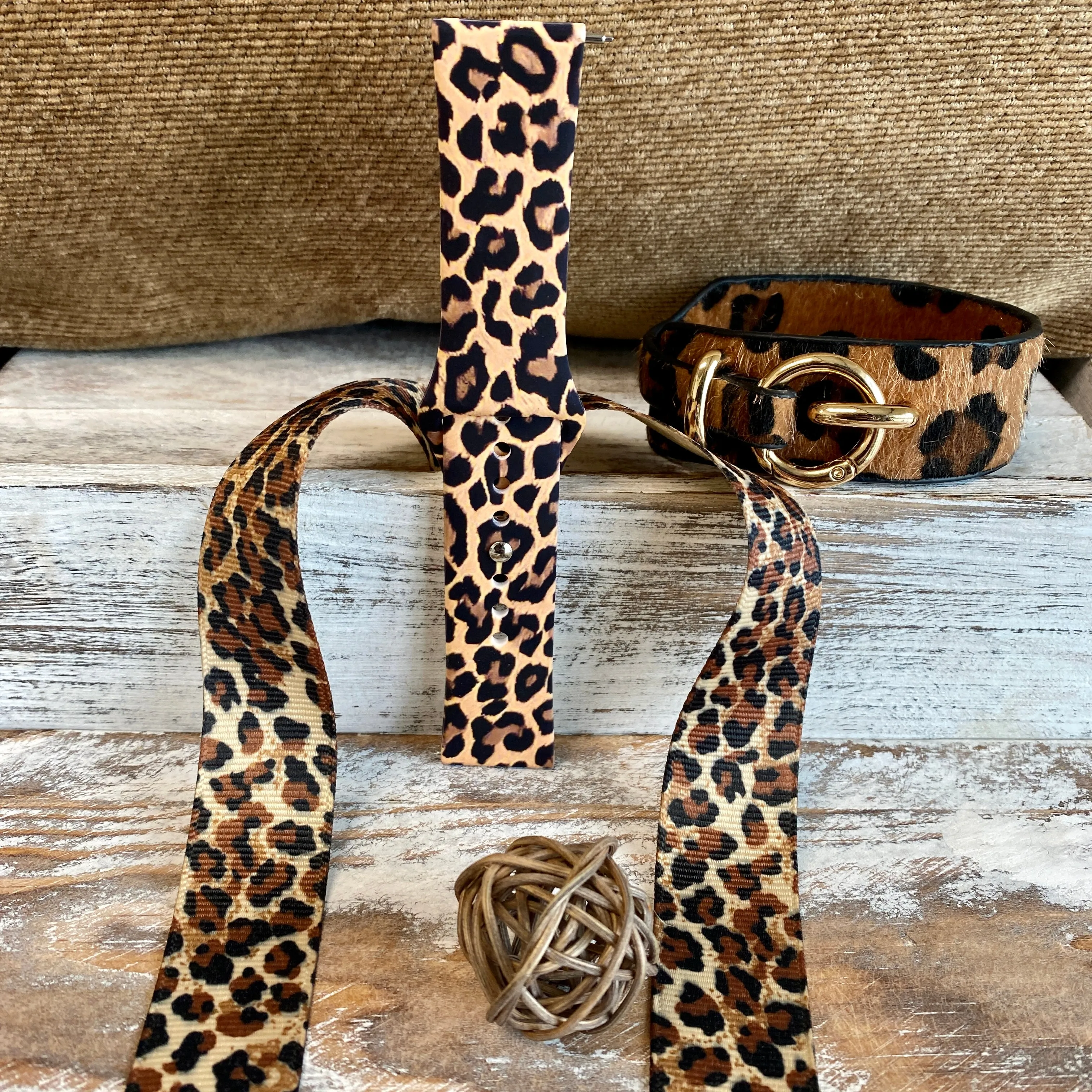 Leopard Print Silicone Band For Fitbit Versa 1/2