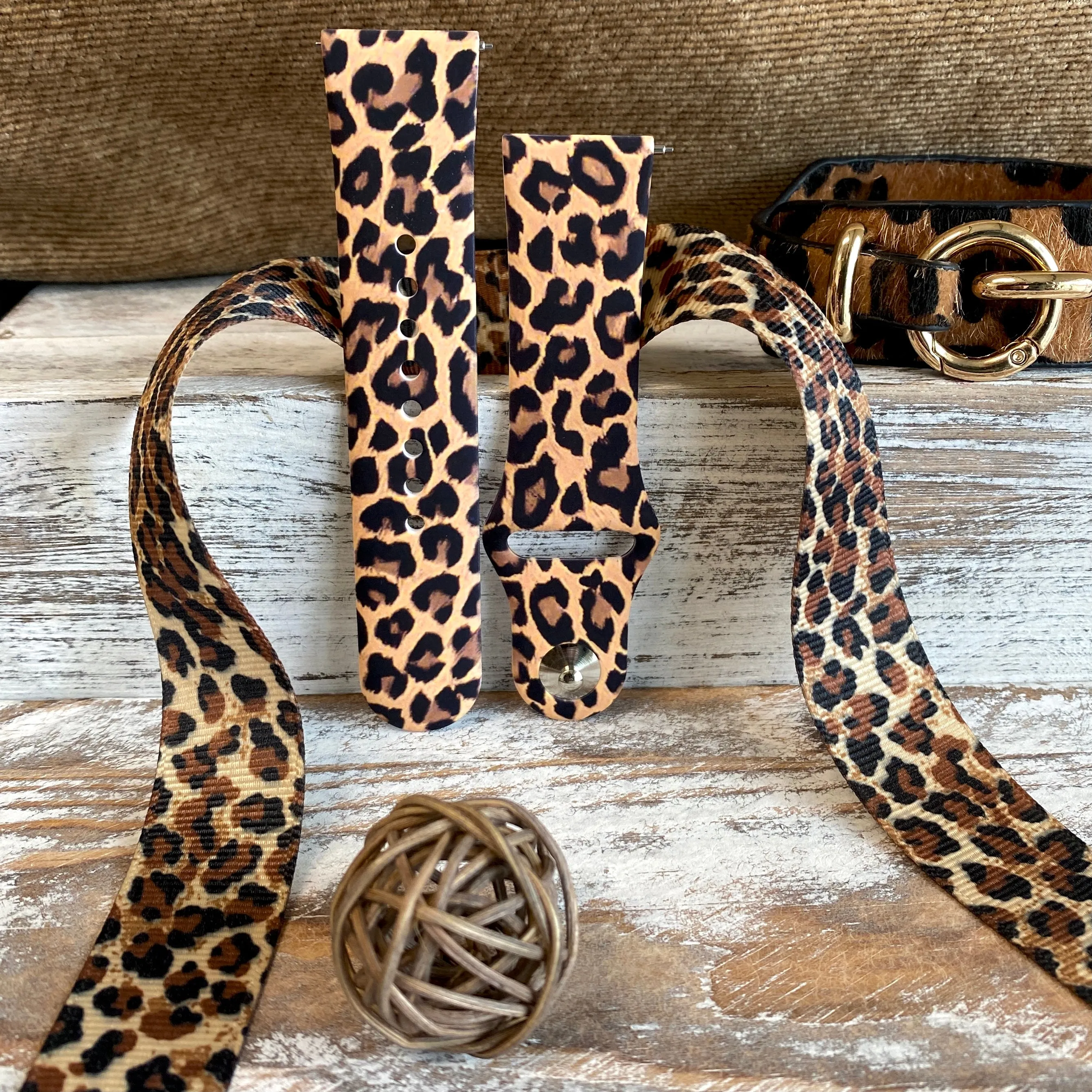 Leopard Print Silicone Band For Fitbit Versa 1/2