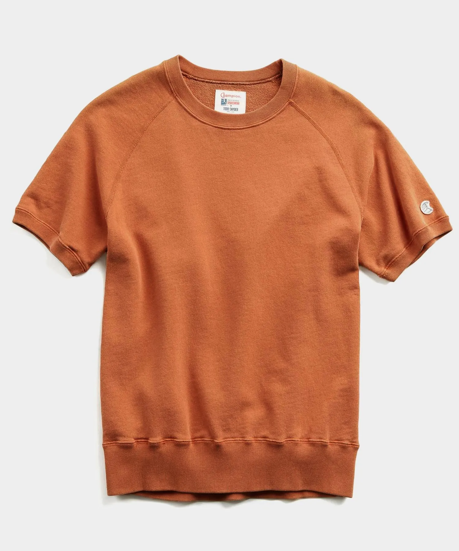 Lightweight Short Sleeve Sweatshirt in Spice