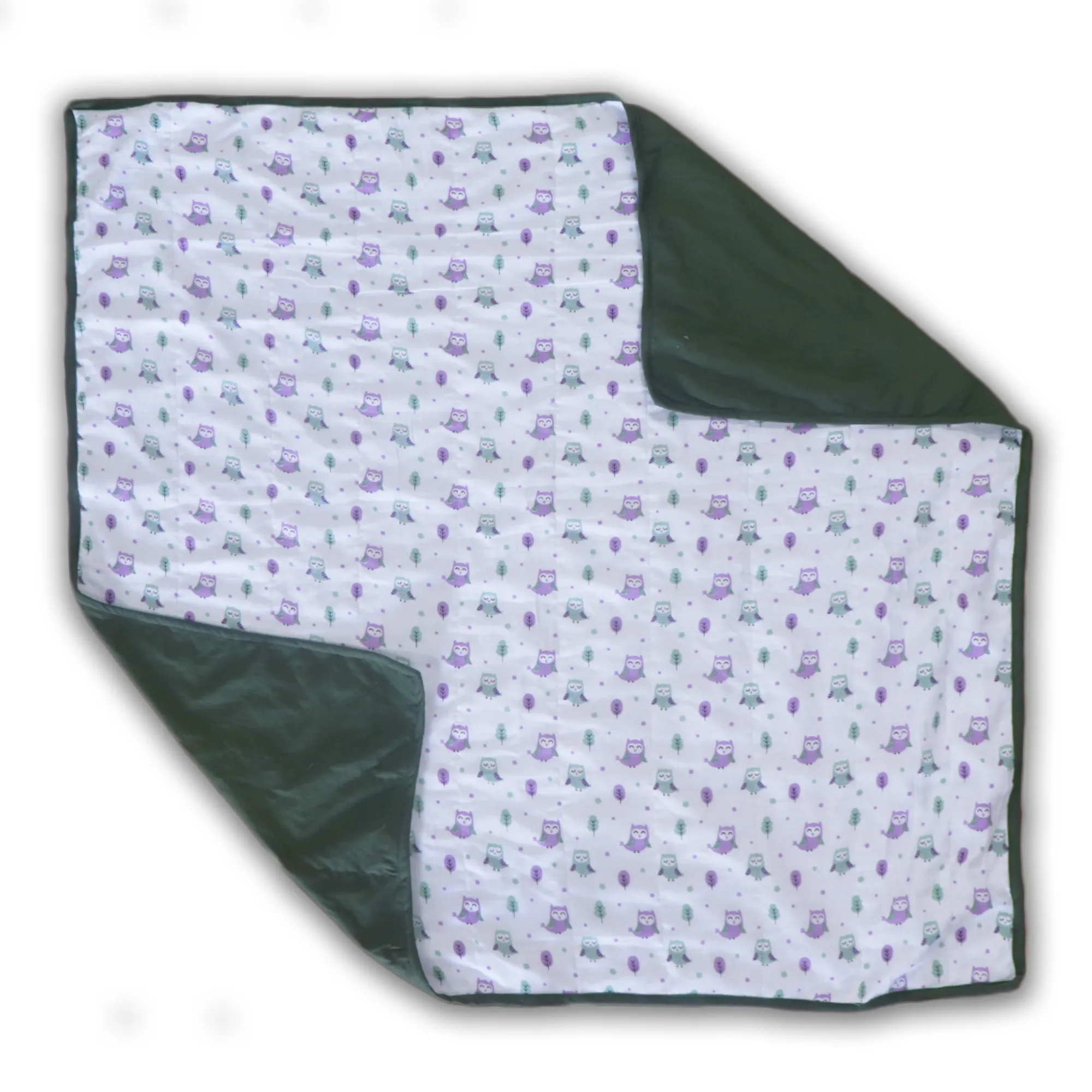 L'il Owl Muslin Quilt - Baby Quilt | Baby Blanket