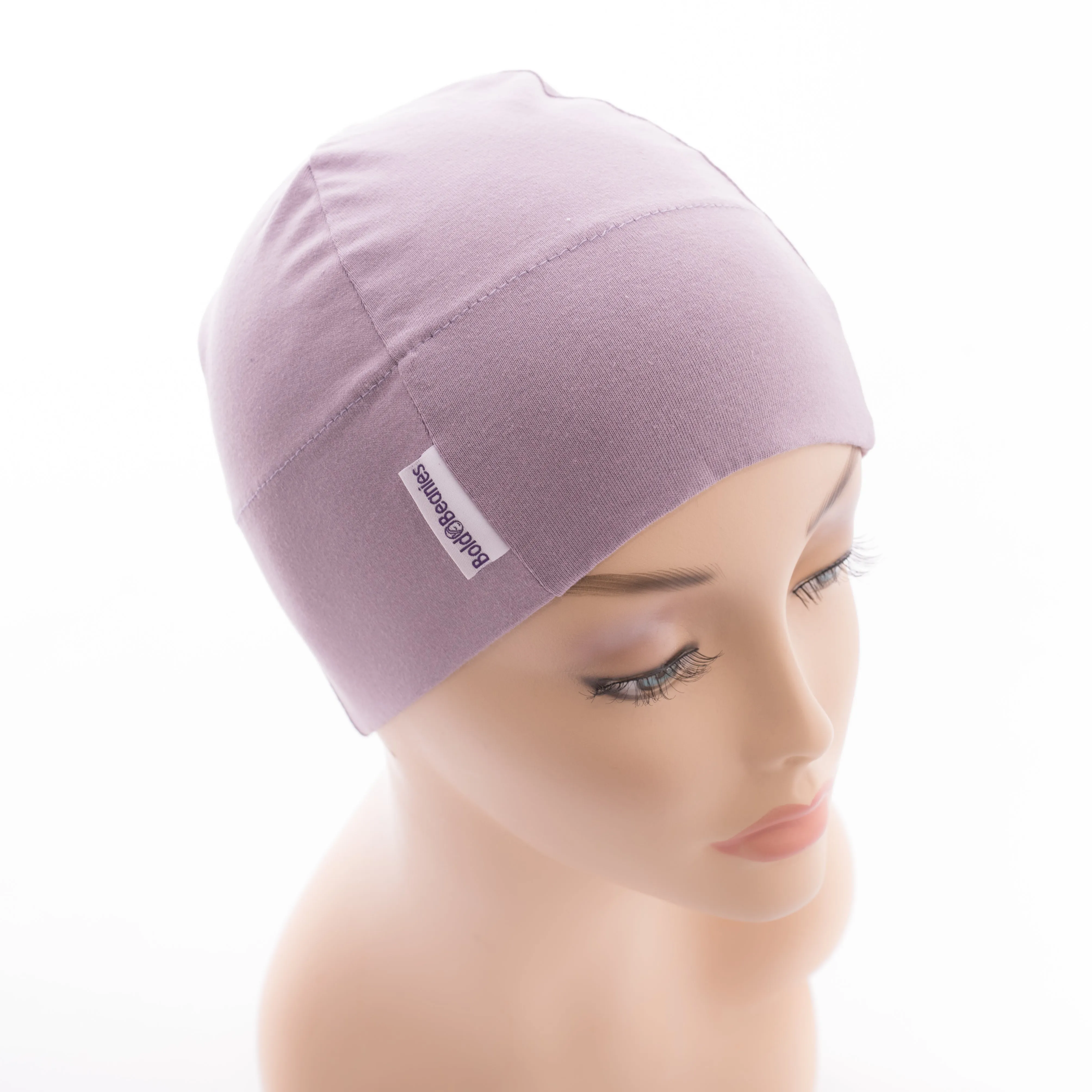 Lilac Cancer Cotton Beanie Hat