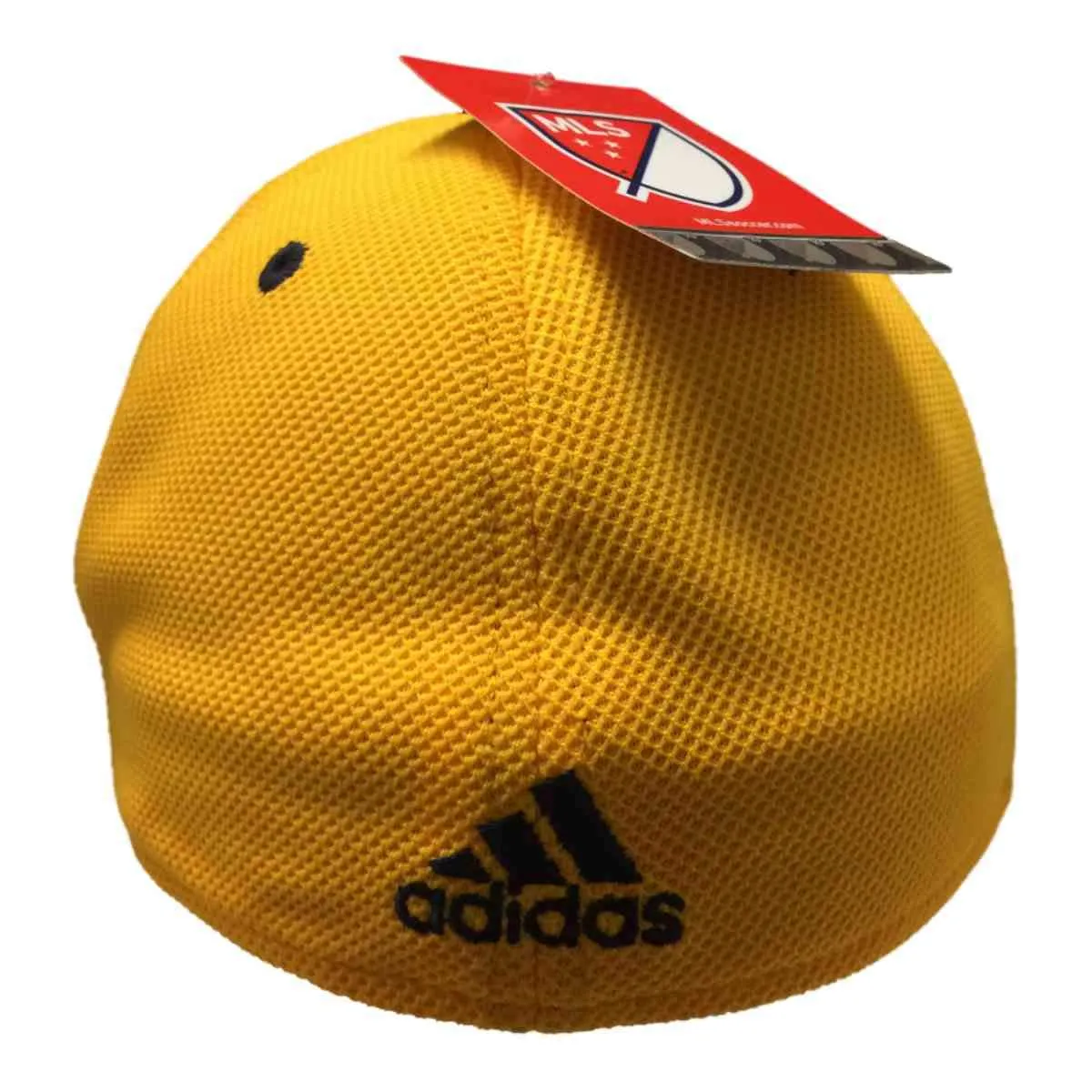 Los Angeles Galaxy Adidas FitMax 70 Yellow Structured Fitted Baseball Hat (S/M)