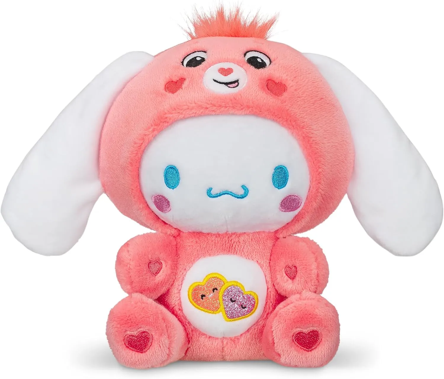 Love-a-Lot Cinnamoroll - Hello Kitty and Friends x Care Bears 8-inch Plush Toy