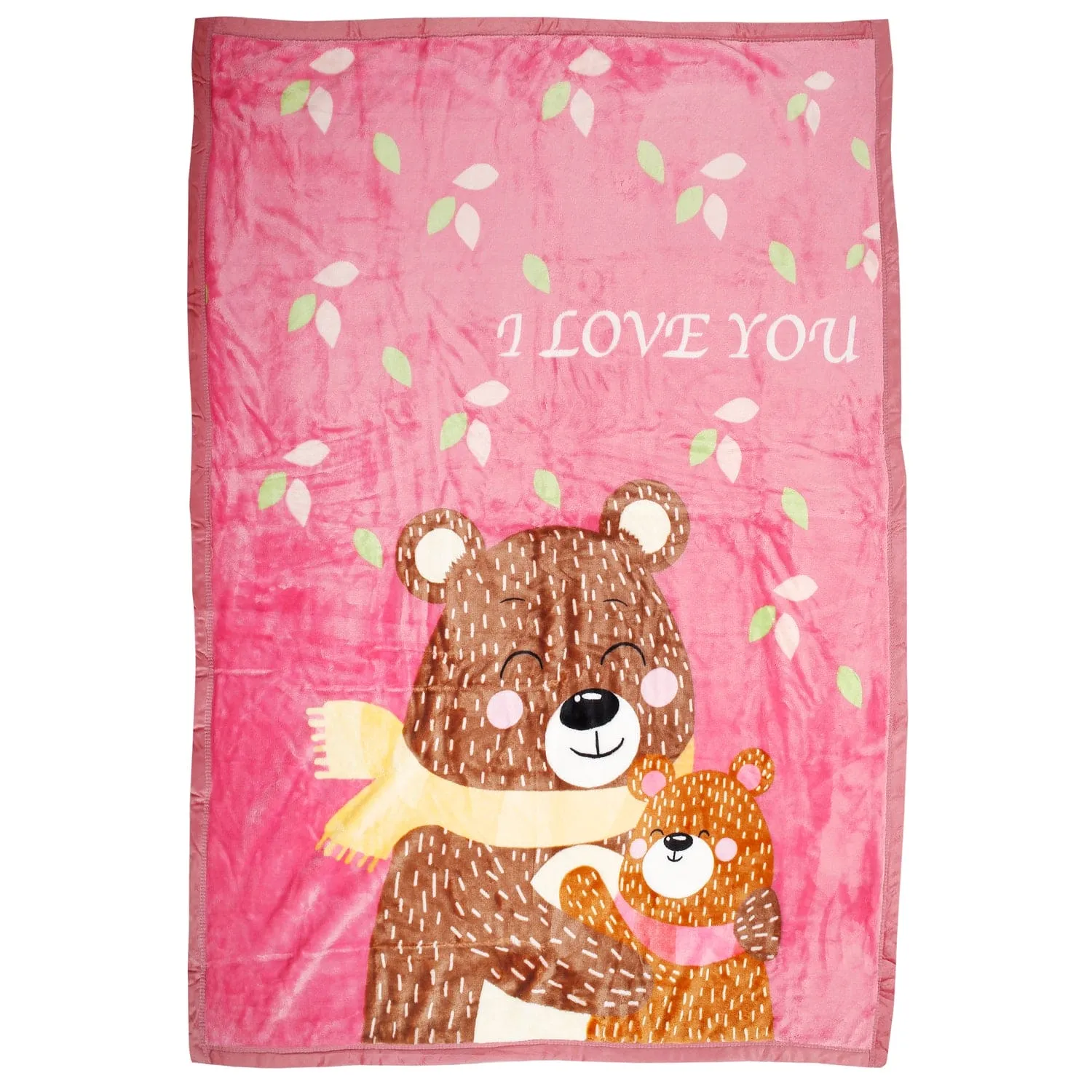 Love And Cuddles Pink Two-Ply Blanket