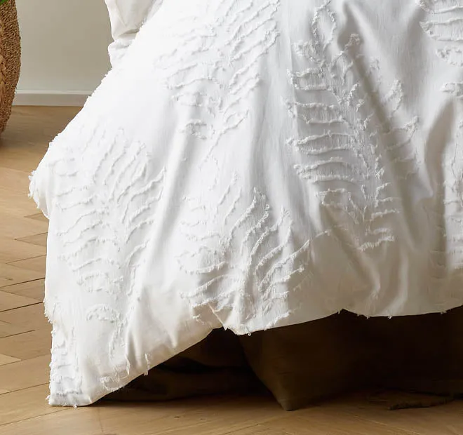 Lucas Quilt Cover Set Range White