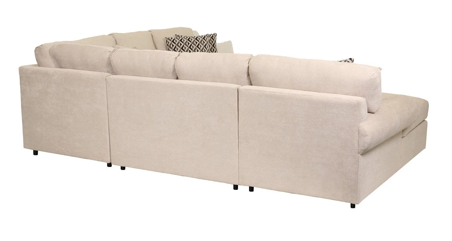 Macon 4-Piece Sectional with Left-Facing Chaise - Flax