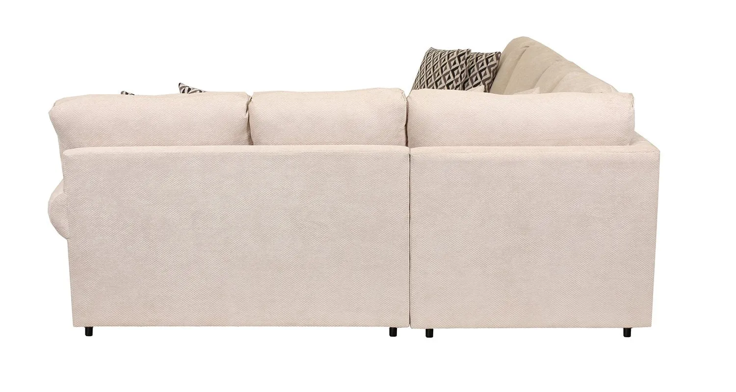 Macon 4-Piece Sectional with Left-Facing Chaise - Flax