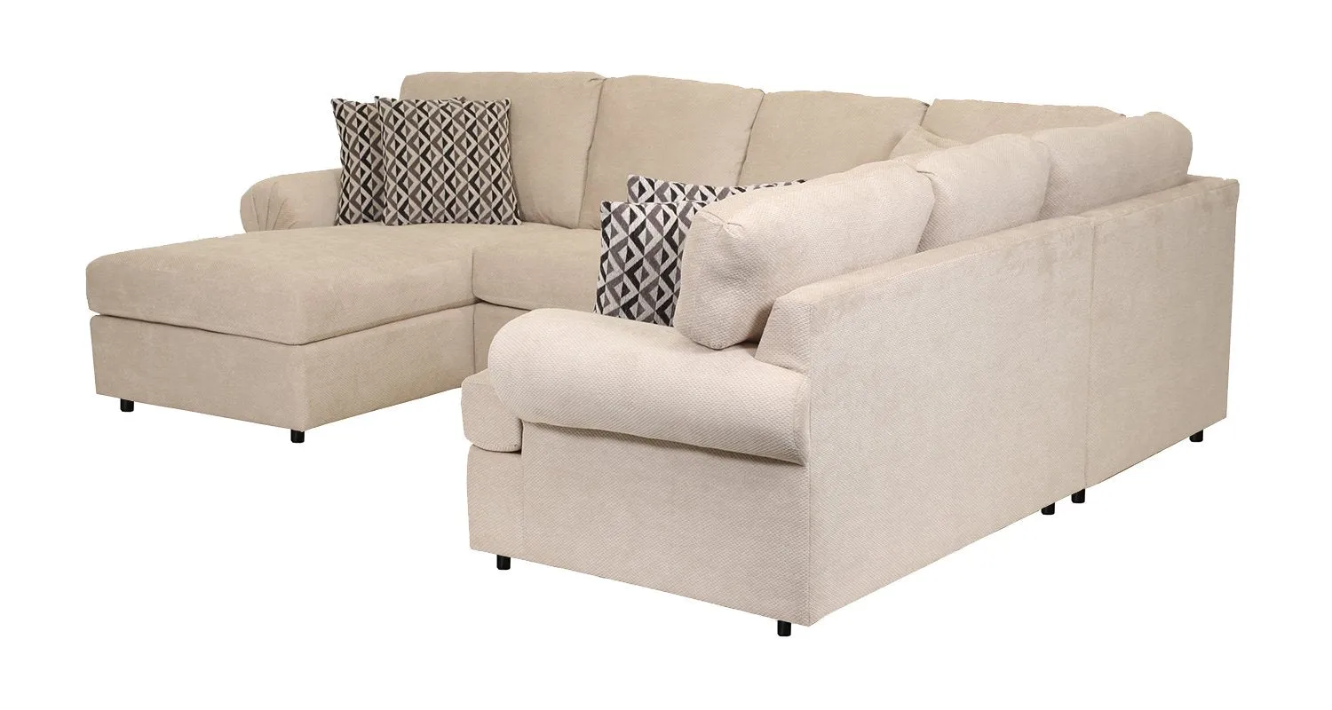 Macon 4-Piece Sectional with Left-Facing Chaise - Flax