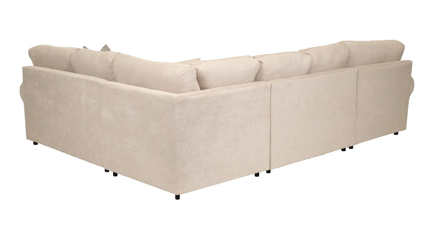 Macon 4-Piece Sectional with Left-Facing Chaise - Flax