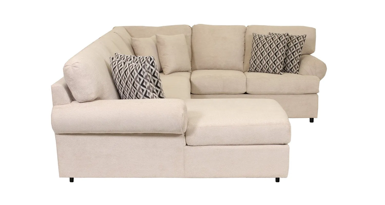 Macon 4-Piece Sectional with Left-Facing Chaise - Flax