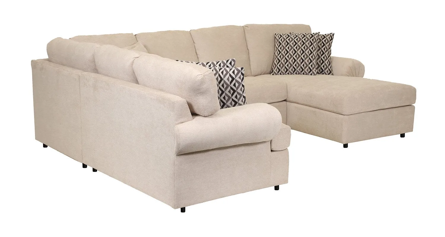 Macon 4-Piece Sectional with Right-Facing Chaise - Flax