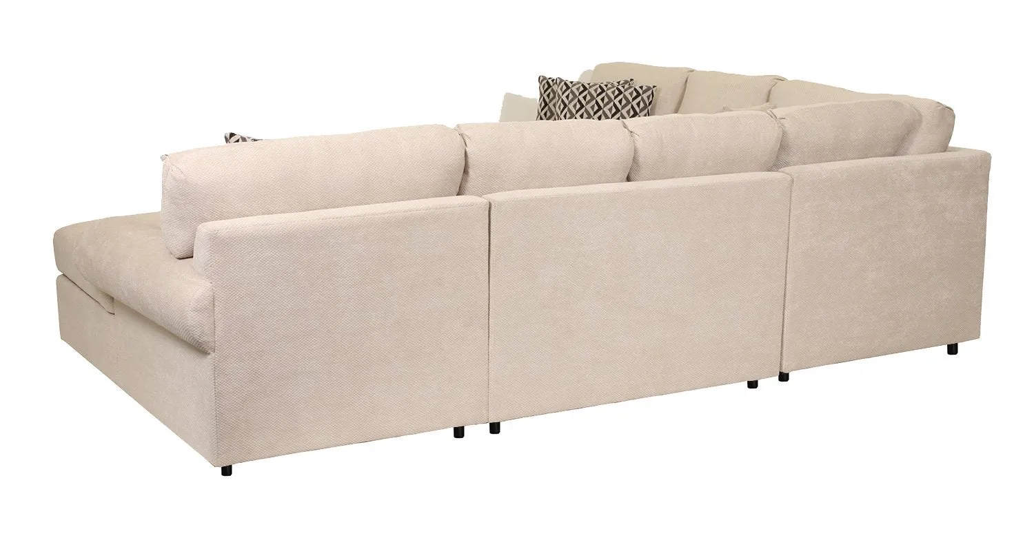 Macon 4-Piece Sectional with Right-Facing Chaise - Flax