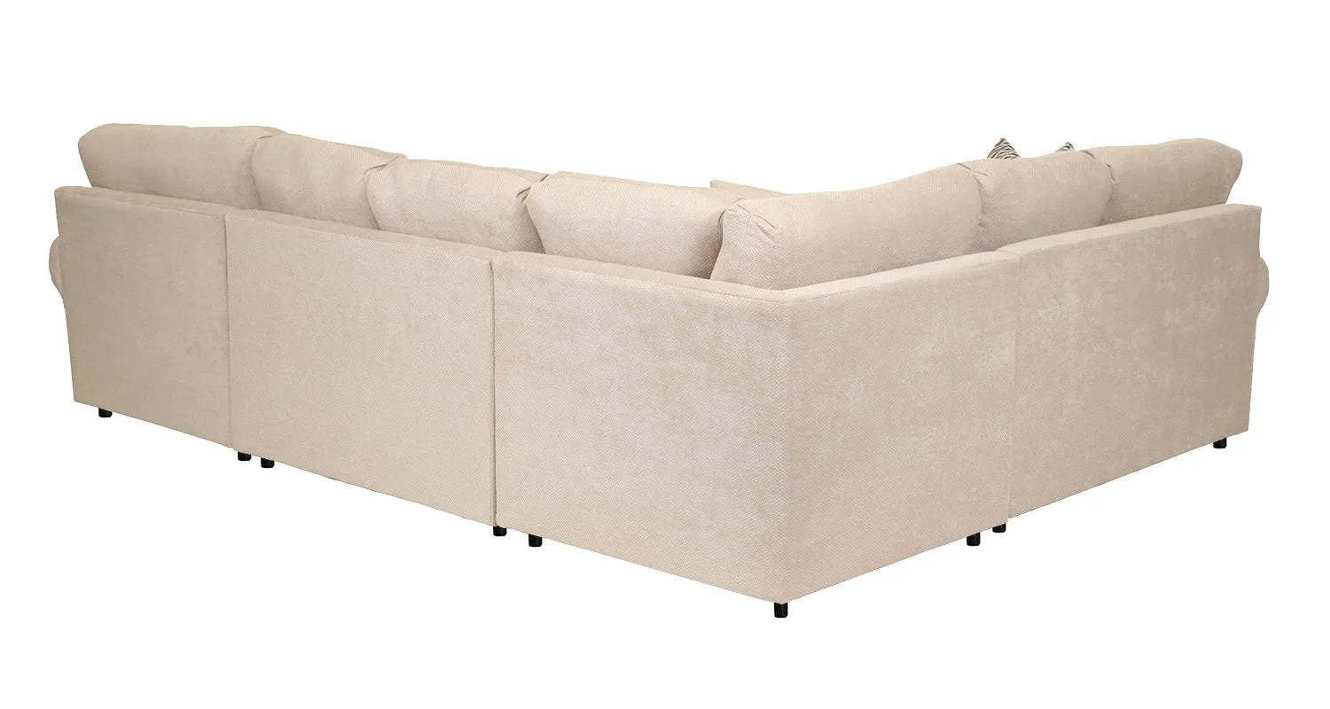 Macon 4-Piece Sectional with Right-Facing Chaise - Flax