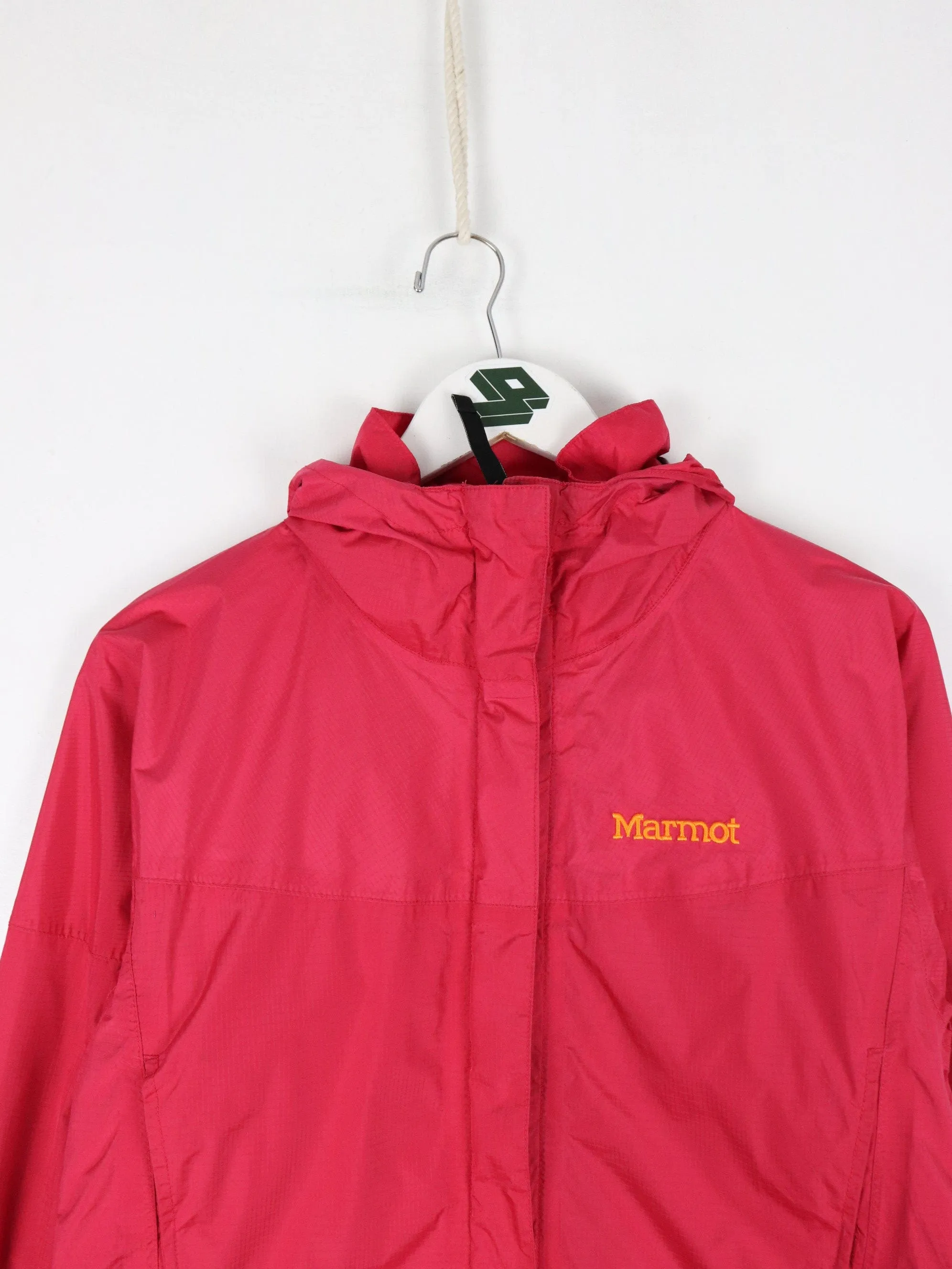 Marmot Jacket Womens Medium Pink Rain Windbreaker Outdoors