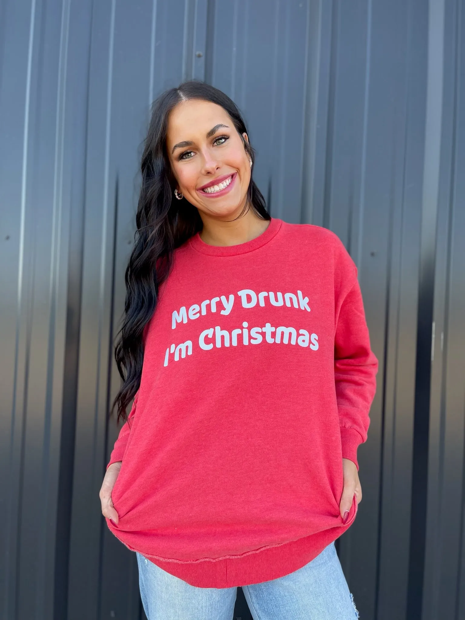 Merry Drunk, Im Christmas Sweatshirt