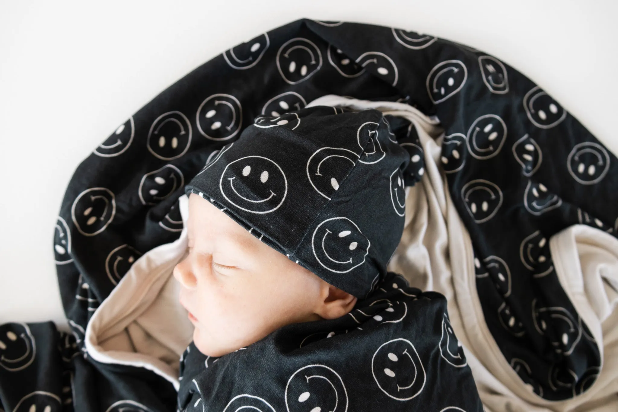 Midnight Smiles Dream Swaddle & Beanie