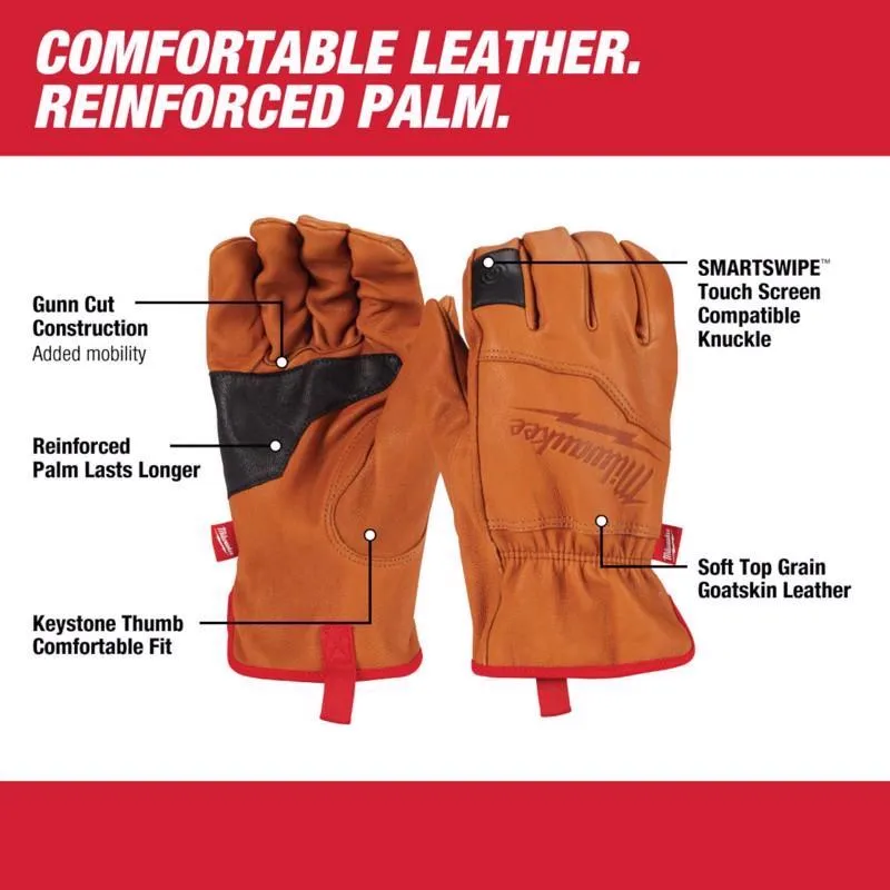 Milwaukee SmartSwipe Work Gloves Orange XL 1 pair