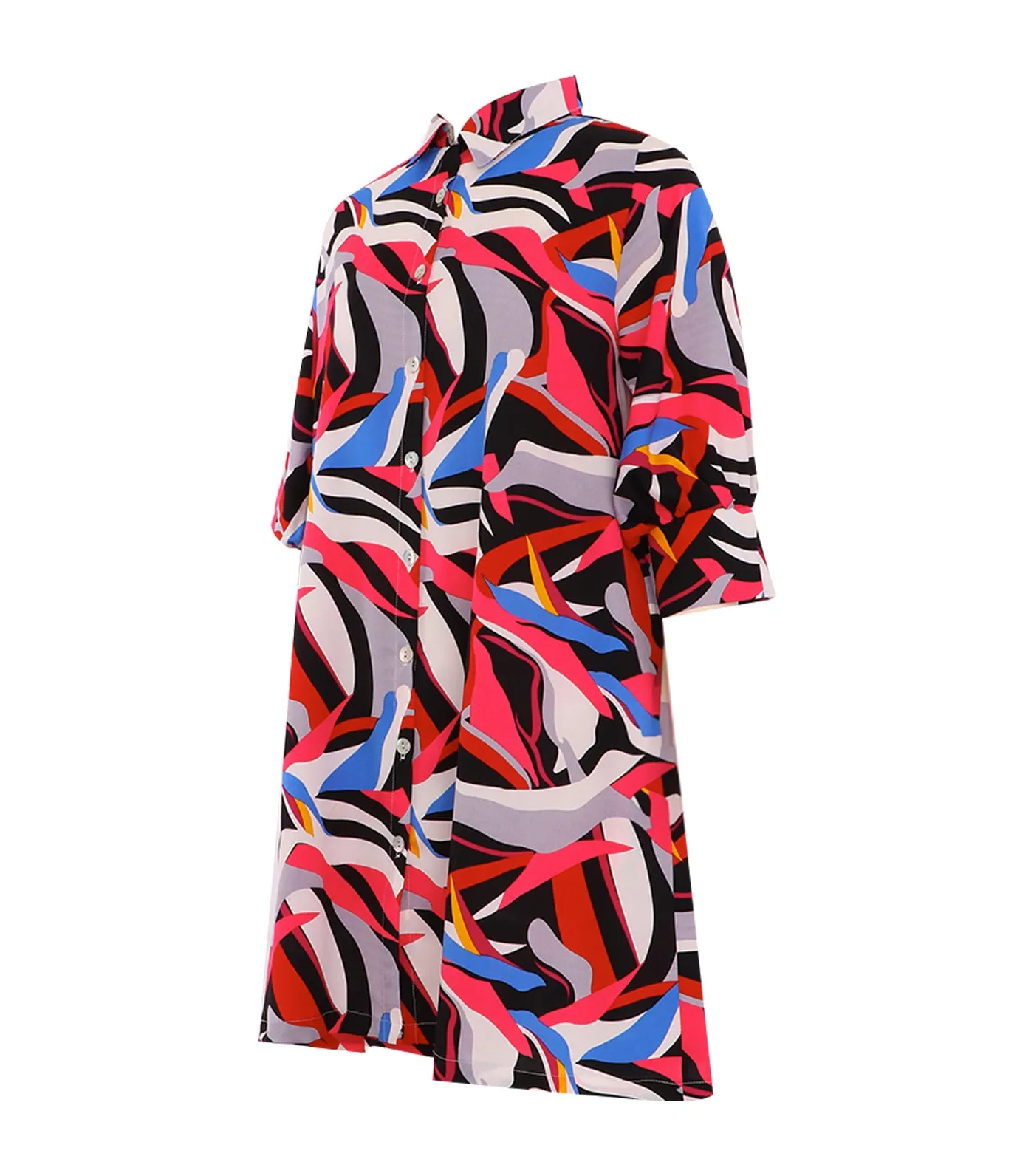 Mitty Swirl Shirt Dress Multi