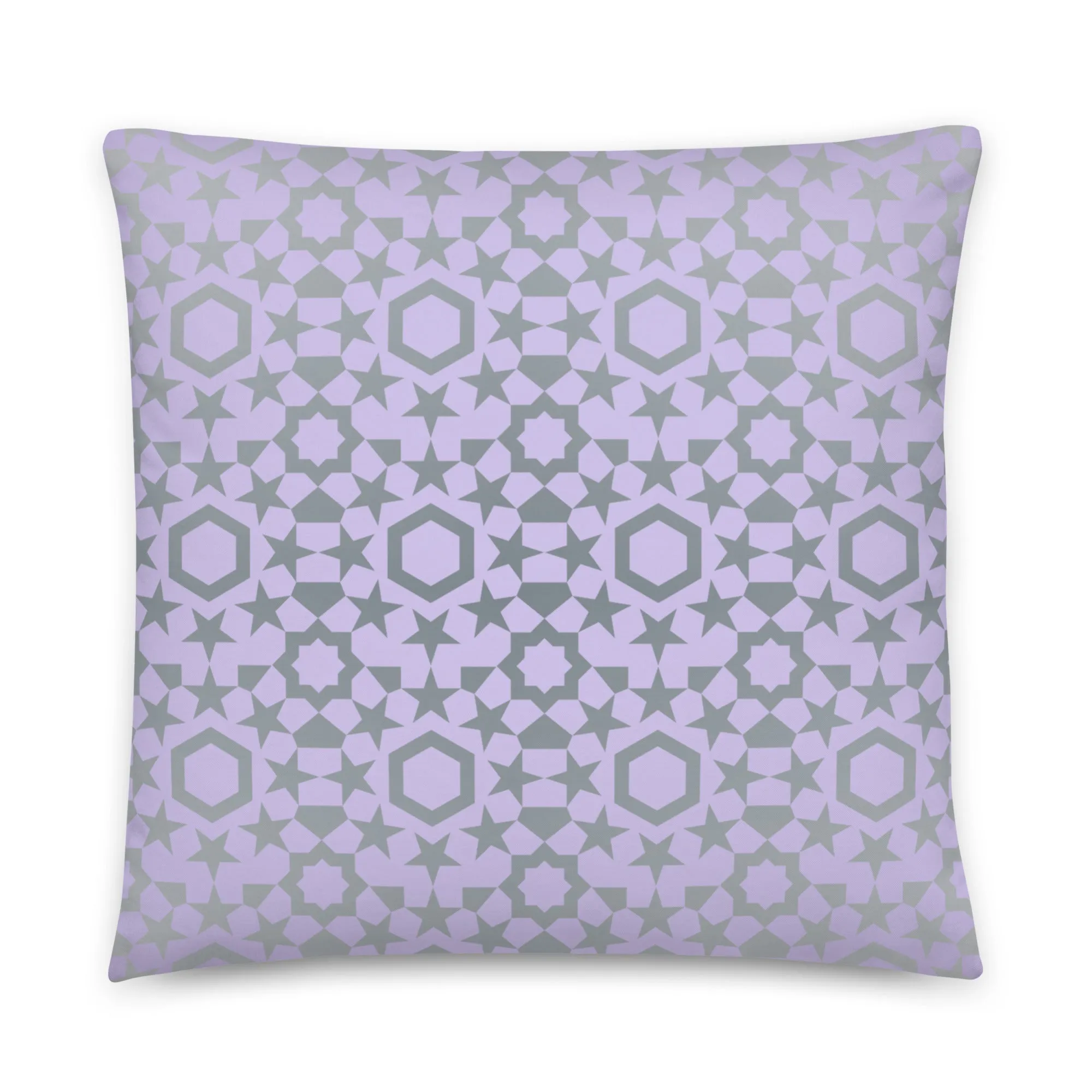 Multiple geometric graphic print cushion cover