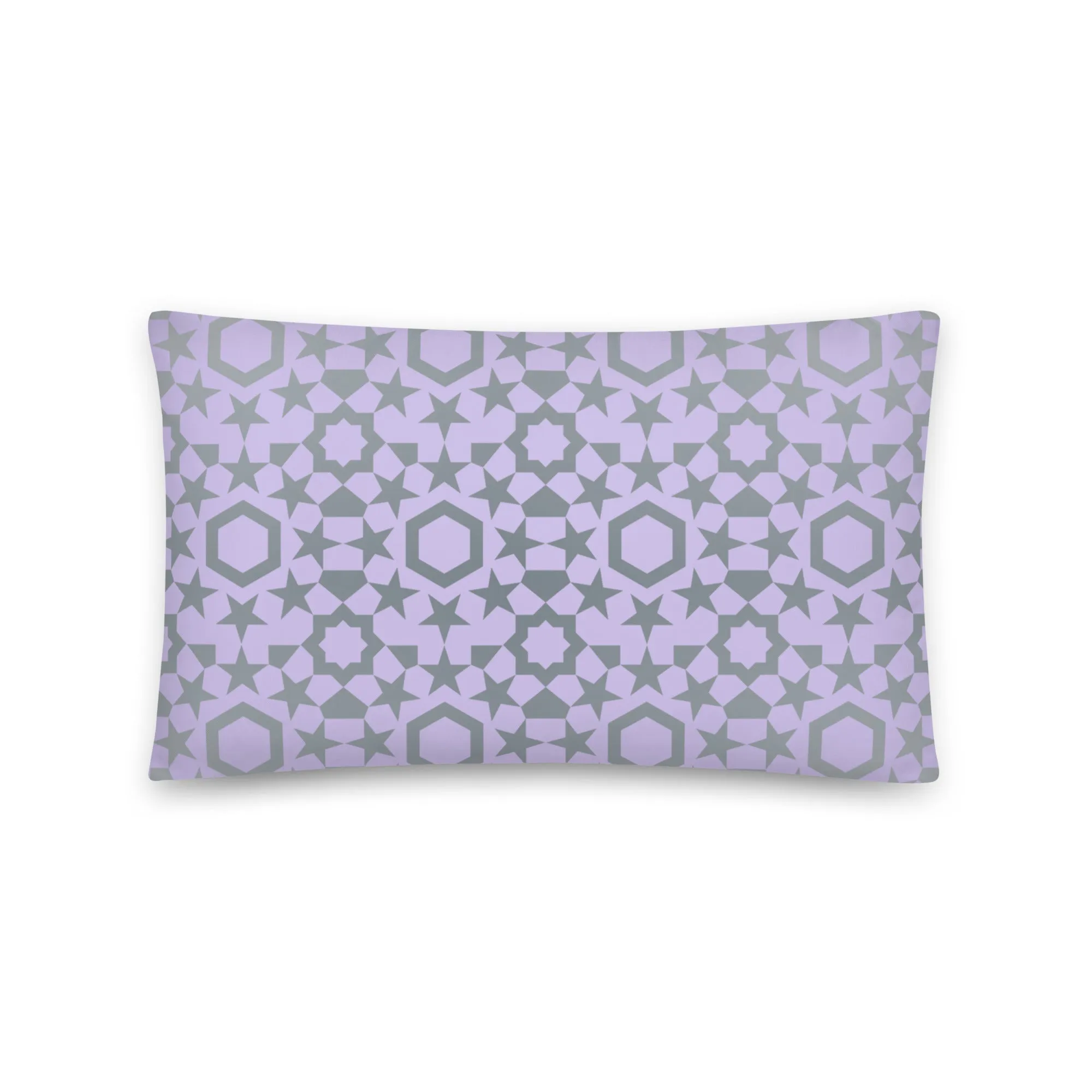 Multiple geometric graphic print cushion cover