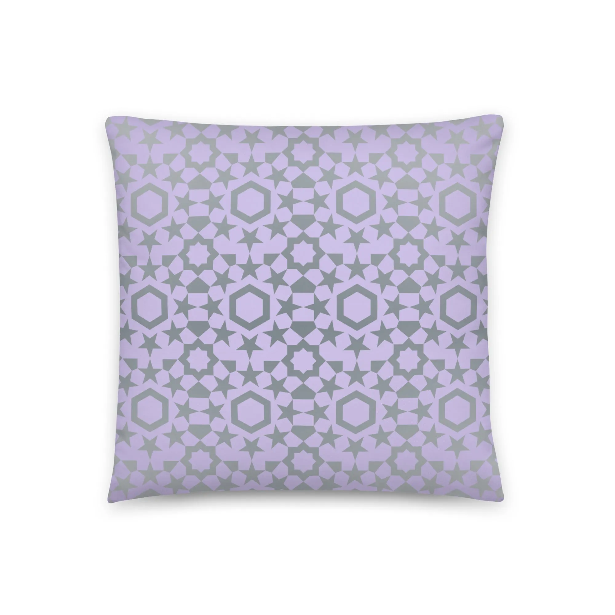 Multiple geometric graphic print cushion cover